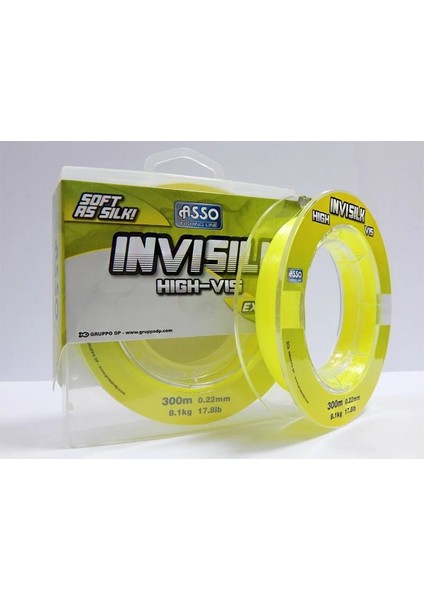 Invısılk Surf Castıng Clear Yellow 300 mt 0.35MM Misina