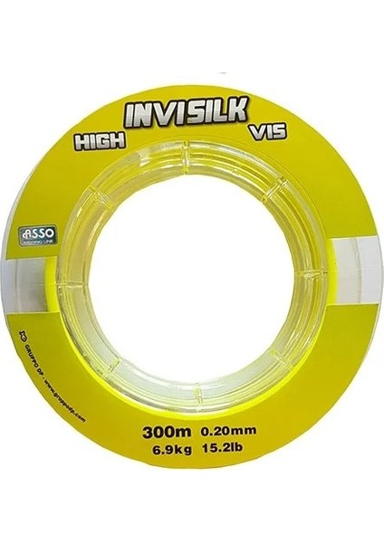 Invısılk Surf Castıng Clear Yellow 300 mt 0.35MM Misina