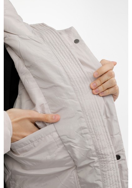 Wl Karına 3SN36 3pr Vizon Kadın Uzun Kaban indirimleri