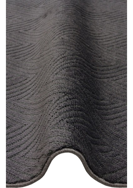 Mtarfa Siyah Geometrik Mikropolyester Makine Halısı modelleri