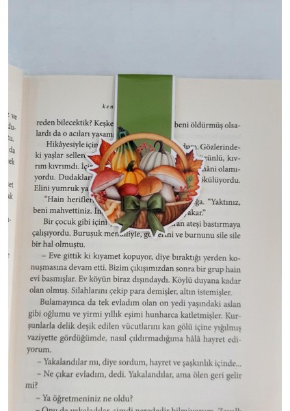 Mıknatıslı Sonbahar Kış Temalı Laminasyon Kaplamalı Kitap Ayracı (4 Lü Set)
