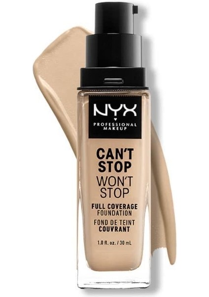 Fondöten - Can't Stop Won't Stop Full Coverage Foundation 6.3 Warm Vanilla 30 ml 800897181154