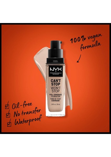 Fondöten - Can't Stop Won't Stop Full Coverage Foundation 03 Porcelain 30 ml 800897157180 fiyatları