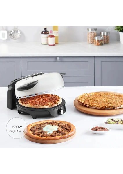 Pratik Pizza ve Lahmacun Makinesi Granit 1500W