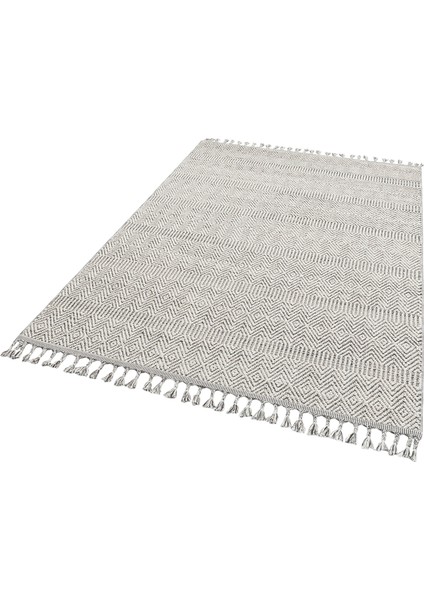 Lafayette Gri Geometrik Polipropilen Makine Halısı modelleri