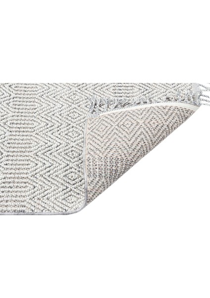 Lafayette Gri Geometrik Polipropilen Makine Halısı fırsatları