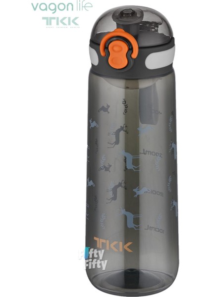 Tkk 550 ml Rahat Içim(Pipetsiz) Bpa Içermeyen Taşıma Askılı Tritan Su Matarası FFTKK1005-550ML