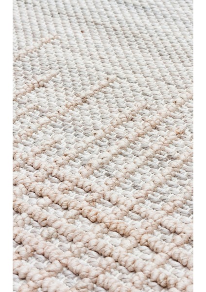 Freistadt Gri Çizgili Polyester Makine Halısı