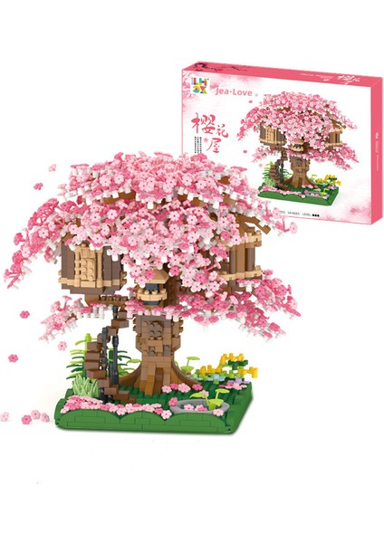 Jea·love Sakura Evi 12 Yaş ve Üzeri Yaratıcı Doğa Temalı Oyuncak Yapı Seti (2028PCS) (Yurt Dışından)