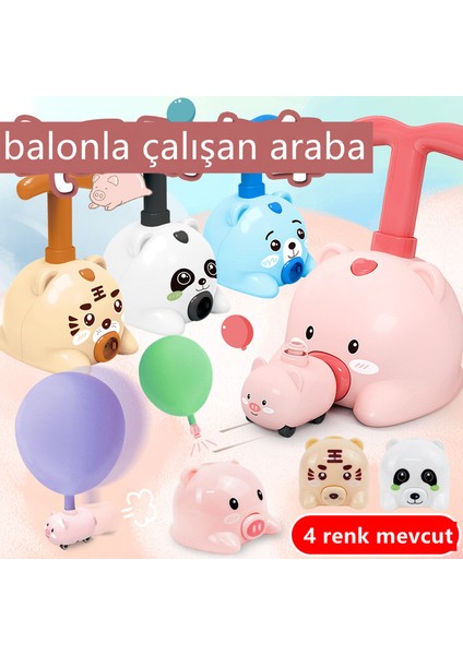 Balonla Çalışan Araba Eğitici Oyuncak Seti (Yurt Dışından)