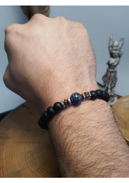 JTAW24DOB1354 Janti Bileklik Ceyt Hematit Onyx Doğaltaş 10 mm ve 8 mm fiyatları