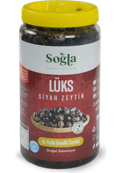 Doğal Lüks Gemlik 291-320 Kalibre Siyah Zeytin 1000 gr