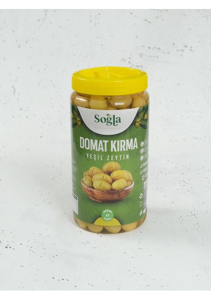 Doğal Domat Kırma Yeşil Zeytin 560 gr