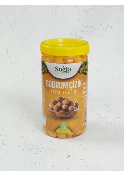 Doğal Bodrum Çizik Yeşil Zeytin 560 gr