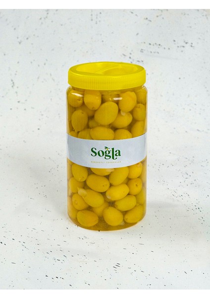 Doğal Sarımsak Dolgulu Yeşil Zeytin 1000 gr