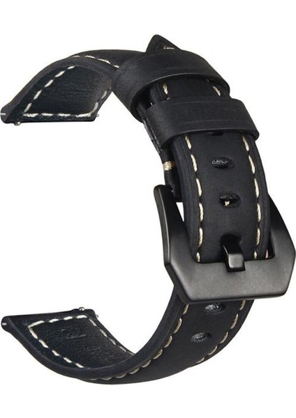 Haylou Solar LS05 - LS04 - LS12 - LS10 Için Tokalı Deri Kordon Kayış - KY86