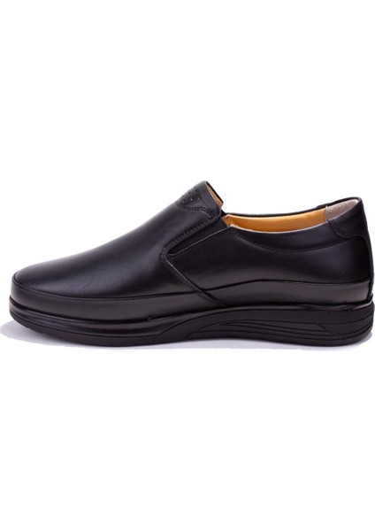 DMA08-429KS Siyah Ortopedik Günlük Erkek Deri Ayakkabı modelleri