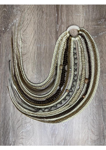 Rastalı Afrika Örgülü Toka - Paltin & Sarı & Kumral fiyatları