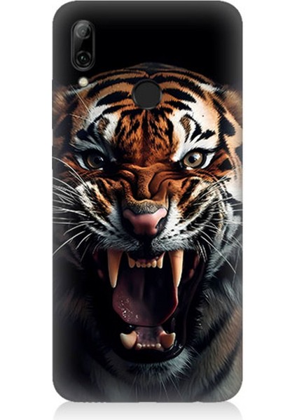 Huawei P Smart 2019 Uyumlu Silikon Kılıf Vahşi Kaplan