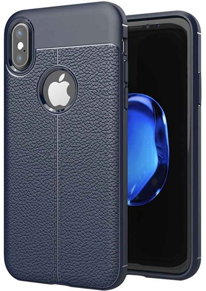 Apple iPhone Xs Max Deri Görünümlü Firo Silikon Kılıf