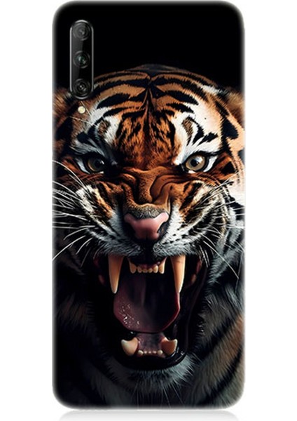 Huawei P Smart Pro Uyumlu Silikon Kılıf Vahşi Kaplan