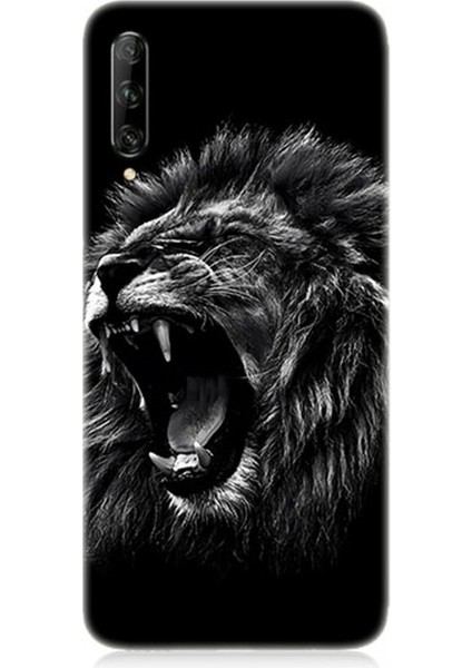 Huawei P Smart Pro Uyumlu Silikon Kılıf Saldırgan Aslan