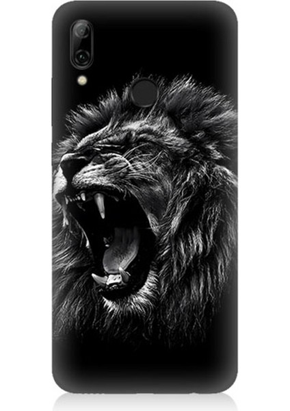 Huawei P Smart 2019 Uyumlu Silikon Kılıf Saldırgan Aslan