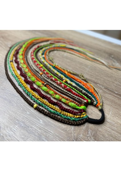 Rastalı Afrika Örgülü Toka - Hippie