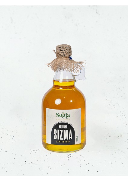 Cam Şişe Naturel Sızma Soğuk Sıkım Zeytinyağı 1 lt