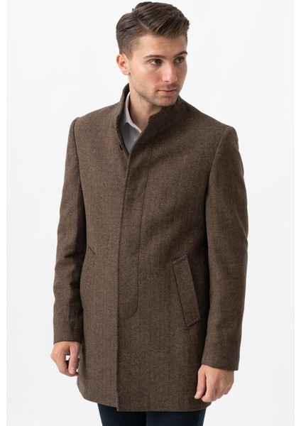Treviso 4021 Slim Fit Pamuklu Hakim Yaka Palto K.kahve indirimleri