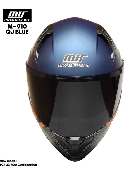 M-910 Blue Güneş Vizörlü Kask (Siyah Camlı) modelleri