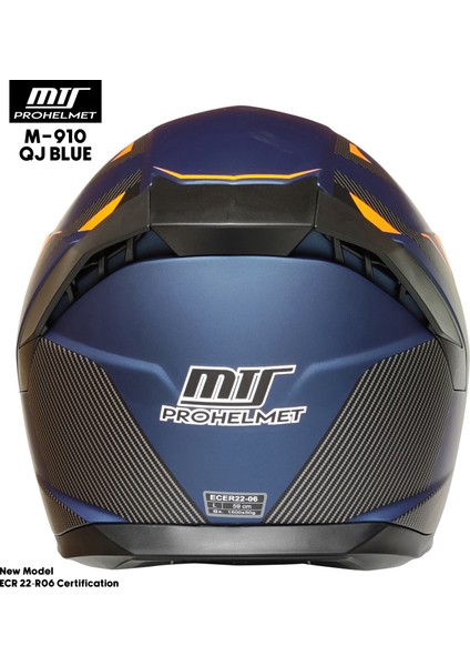 M-910 Blue Güneş Vizörlü Kask (Siyah Camlı) fırsatları