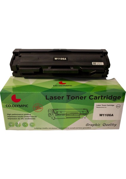 Hp W1106A 107A Uyumlu Siyah Toner