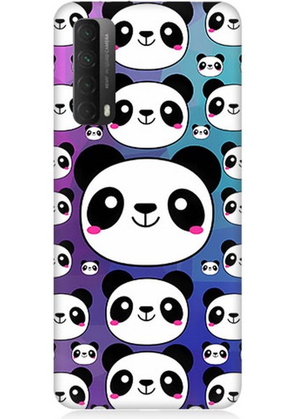 Huawei P Smart 2021 Uyumlu Silikon Kılıf Sevimli Pandalar