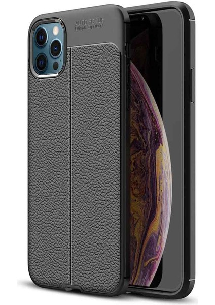 Apple IPhone 12 Pro Max Deri Görünümlü Firo Silikon Kılıf