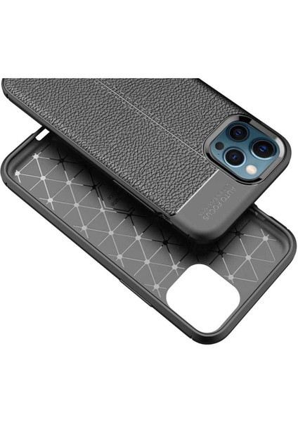 Apple IPhone 12 Pro Max Deri Görünümlü Firo Silikon Kılıf