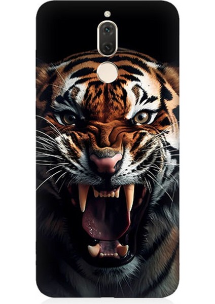 Huawei Mate 10 Lite Uyumlu Silikon Kılıf Vahşi Kaplan