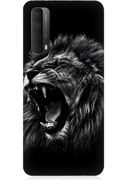 Huawei P Smart 2021 Uyumlu Silikon Kılıf Saldırgan Aslan