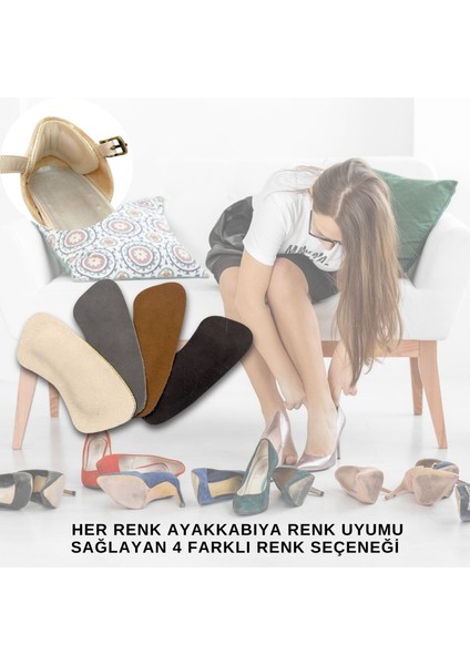 Ayakkabı Vurma Önleyici Topuk Pedi, Hakiki Yumuşak Nubuk Deri Ayakkabı Numara Küçültme Pedi fırsatları