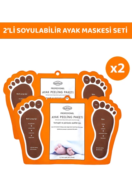 Çorap Tipi Ayak Peeling Maskesi 2'li