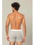 Erdem Gri Melanj Pamuk Elastan Uzun Boxer 1417 5