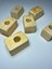 Delikli 20MM x 24MM Delik Çapı 9,50MM Dir 6 Adet Ahşap Yuvarlak Papağan Oyuncak Tamir Parçası 3
