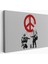 Bansky, Barış Işareti Yapan Askerler Kanvas TABLOSU-5109 2