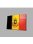 Belçika Bayrağı Cam Tablo Belgium Flag 1