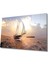Gün Batımı Yelkenli Cam Tablo Sunset Sail Table 1