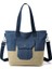 Tuval Çanta Dikişli Kadın Çantası Renkli Büyük Çanta Tote Çanta Banliyö Vintage Çanta Omuz Çantası Moda Messenger Çanta (Yurt Dışından) 1