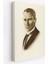 Atatürk Portre Tablosu Mustafa Kemal Atatürk Dikdörtgen Dekoratif Kanvas Tablo-Cı-59 2