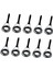 Çok 10 Çubuk 7 Boyutlu I 2/3/3.8/5.1/ 6.8mm (Yurt Dışından) 5