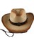 Kadın Erkek Batı Inek Erkek Şapka Geniş Kenarlı Panama Cowgirl Şapka Seyahat Bej Için (Yurt Dışından) 4