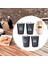 4pcs Paslanmaz Çelik Fincan, Kapalı Dış Mekan Için Taşıma Çantası ile Set Fincan (Yurt Dışından) 4